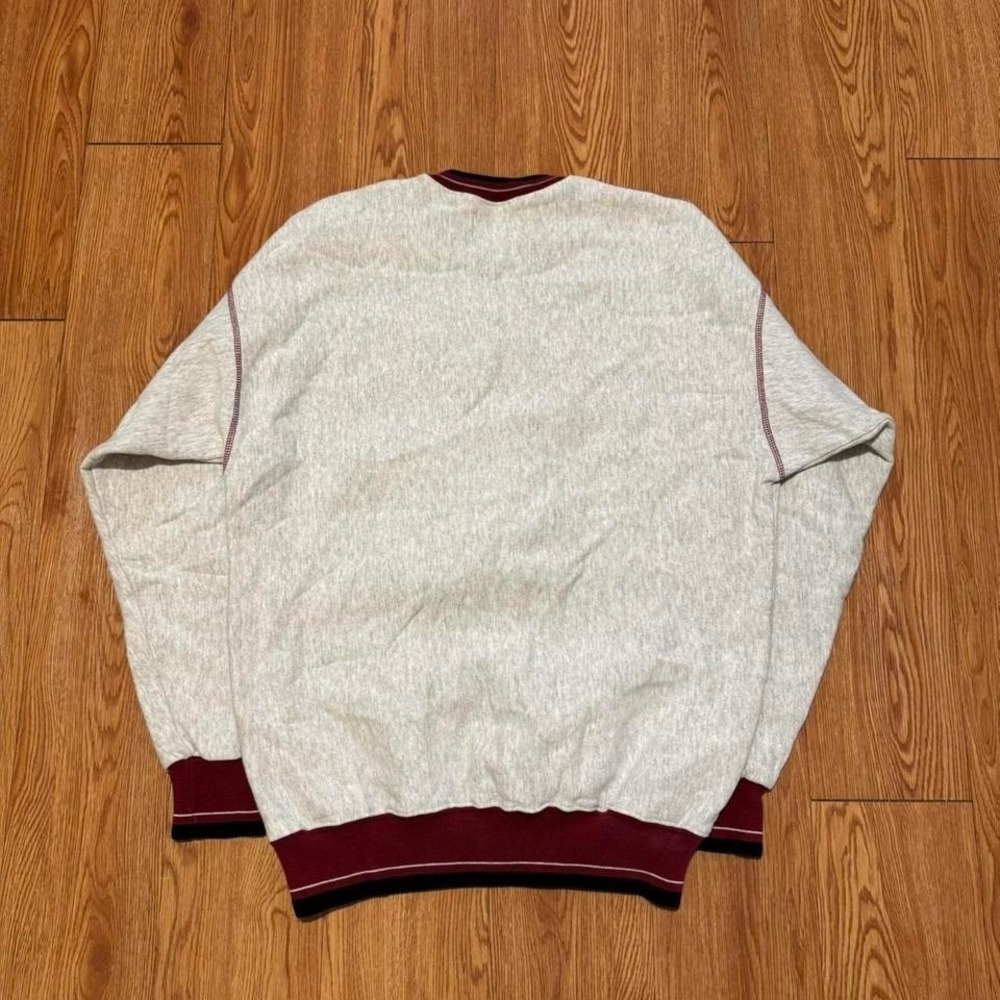 Budweiser Men's Sweatshirt Vintage Embroidered Football 90s Size Large - Picture 3 of 7